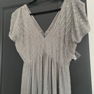 Grey sequence dress